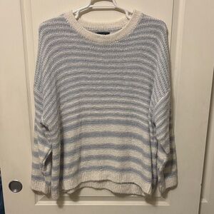 Sanctuary Cream and Light Blue Striped Sweater
